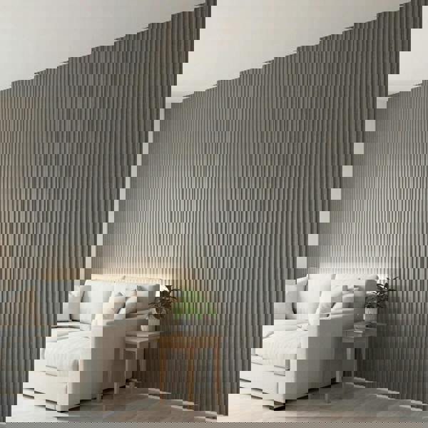 Panel Haus - WPC Grey Oak Wood Effect Wave Wall Panels