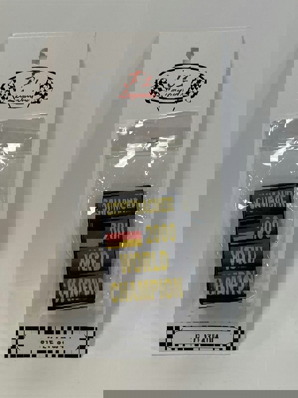 michael schumacher 2000 world champion f1 board signage 1:43 cartrix 43004