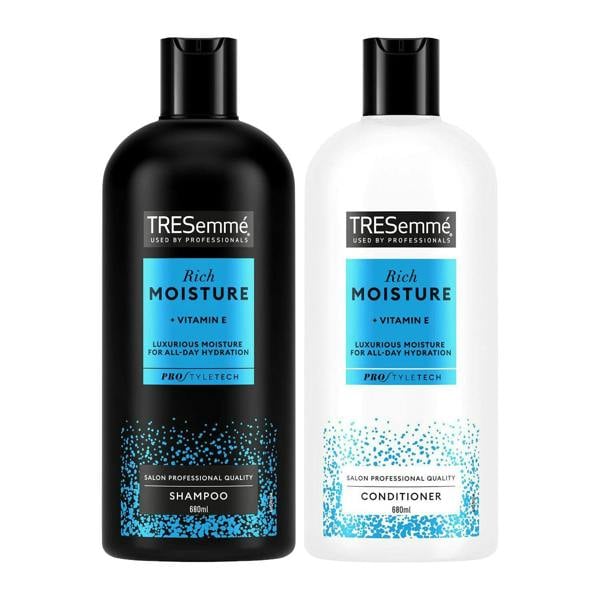 TRESemmé Shampoo & Conditioner Set 680ml w/ Vitamins B, C & E for All Hair Types