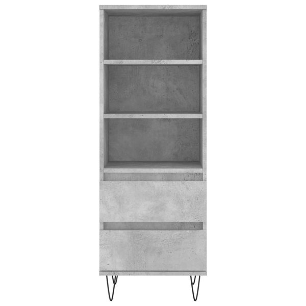 Berkfield Highboard Concrete Grey 40x36x110 cm Engineered Wood