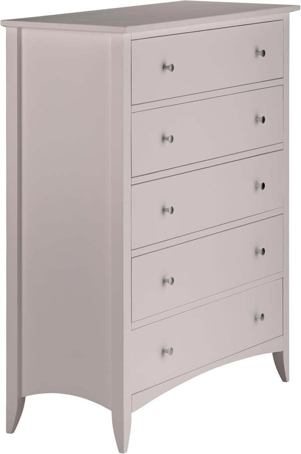 Statement Furniture Edward Hopper Modern Chest of Drawers, 5 Drawer Assembled Wooden Storage