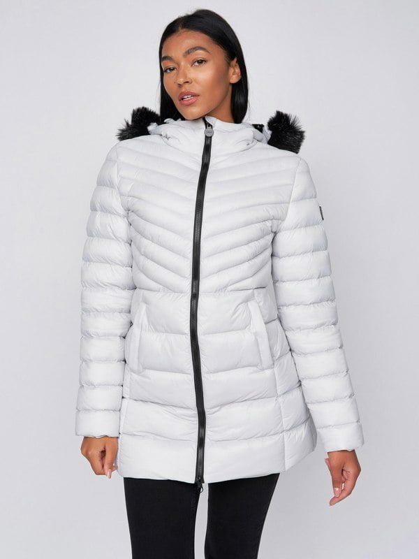 Crosshatch Ladies Denmoore Jacket Off White