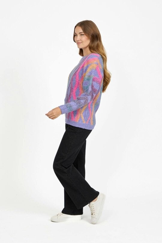 Mudflower Wavy Stitch Knit Jumper