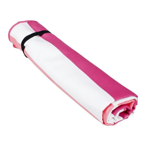 Regatta Stripe Microfibre Beach Towel - Rose Violet/Pink Lemonade - 