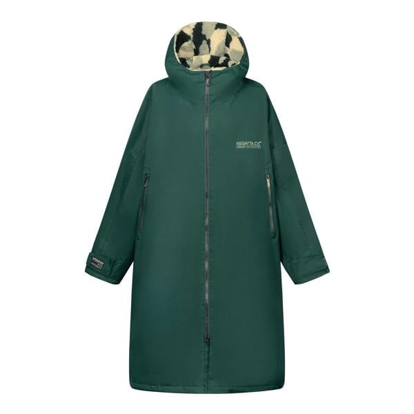 Regatta Unisex Adult Brush Stroke Changing Robe - Deep Pine - 