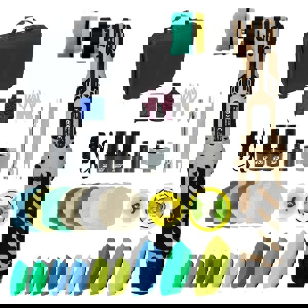 Traderight Cordless Car Polisher Buffer Mini Polishing Machine Dual Action 12V