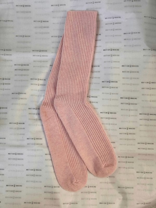 British Boxers Women's Cashmere Bed Socks – Ballet Pink