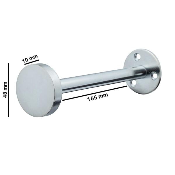 A.Unique Home Pair of Stud End Metal Holdbacks (Pair of Holdbacks) - Nickel