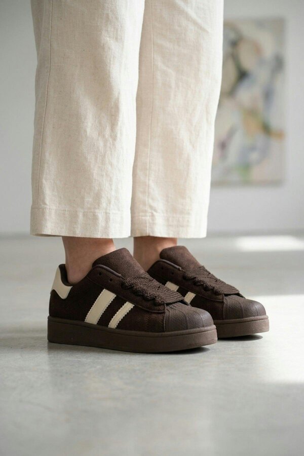 ikrush Maud Faux Suede Stripe Trainers