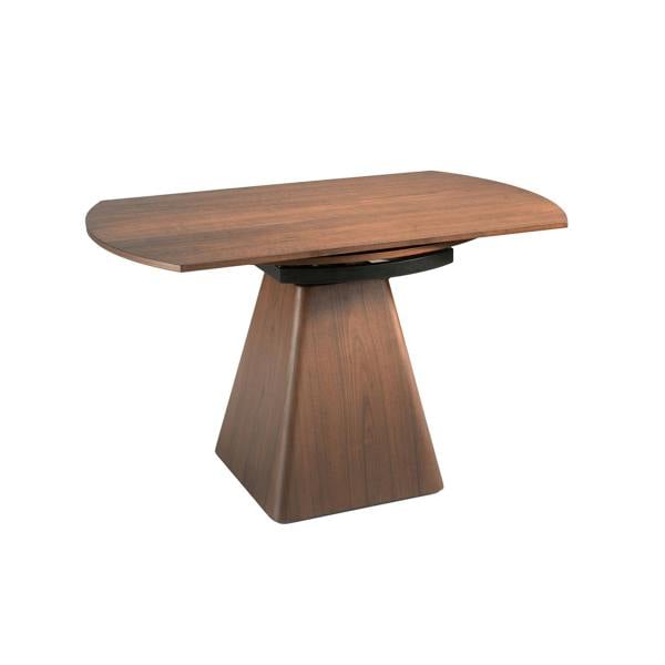 Angel Cerdá Round walnut extending dining table 1081