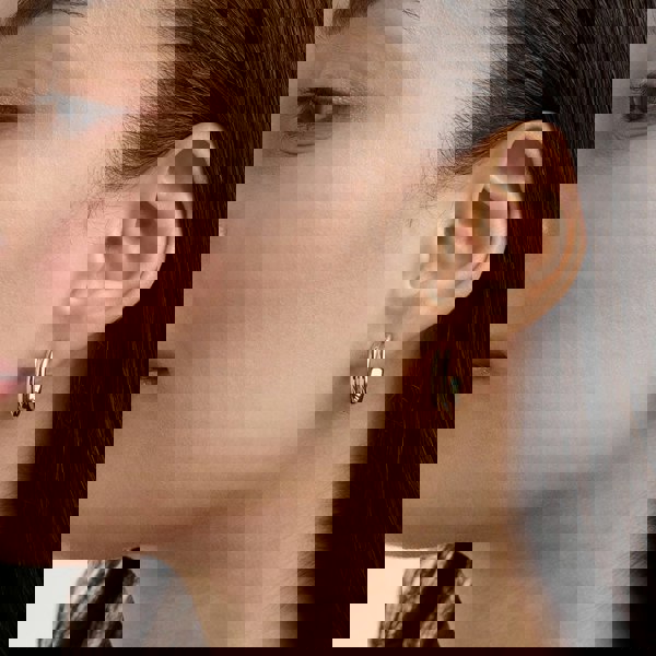 Ted Baker Hilya Gold Tone Half Hoop Earrings TBJ4055-02-03