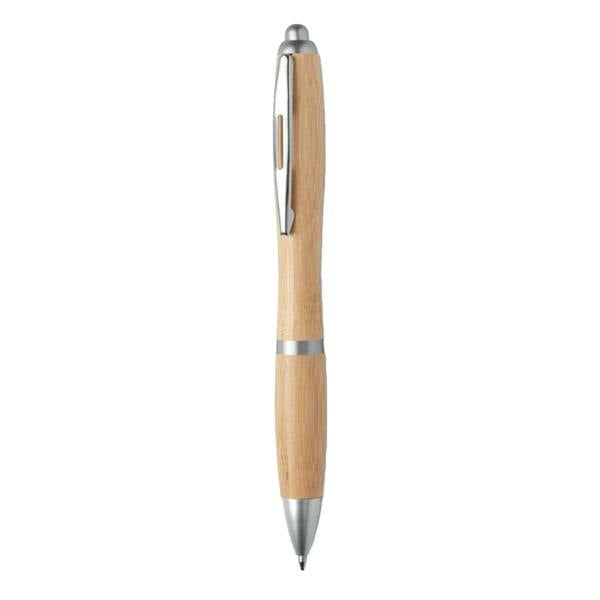 MidOcean Rio Bamboo Ballpoint Pen - Matt Silver - 
