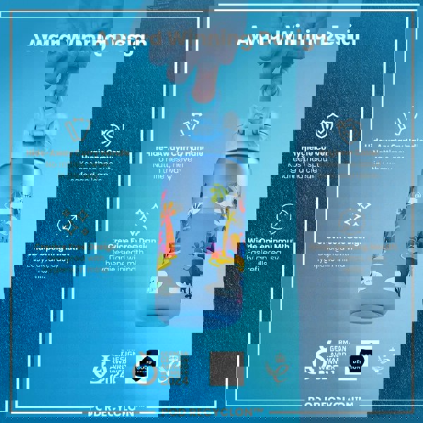 ION8 Leak Proof Kids Water Bottle, Recyclon, Safari, 350ml (12oz)