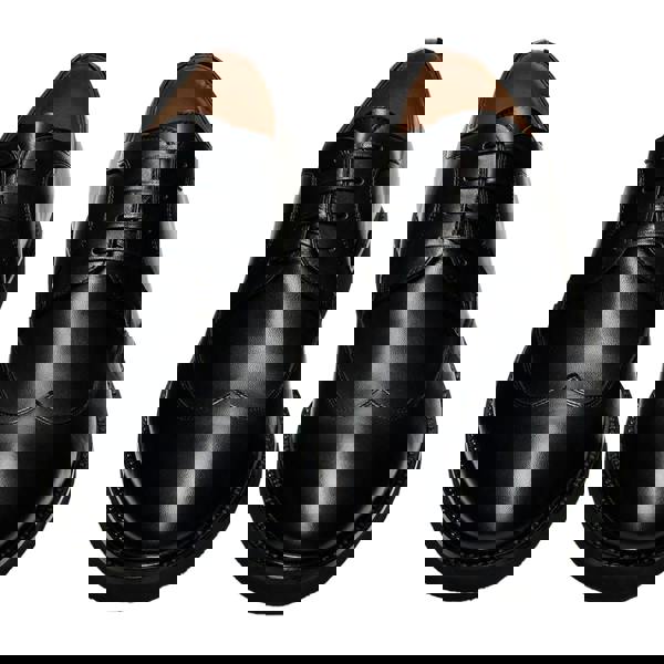 Boss Mens Jerrard Leather Derby Shoes - Black - 