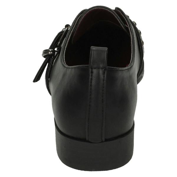 Spot On Ladies Spot On Low Heel Buckle Strap Shoes