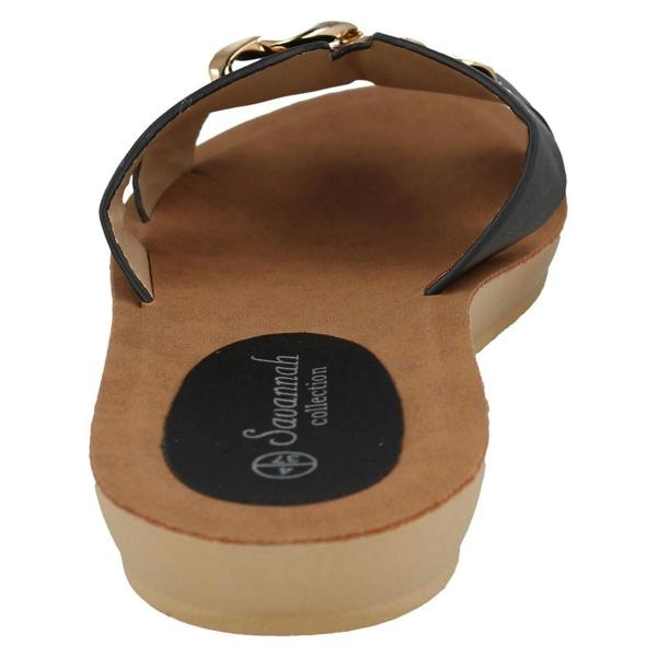 Savannah Ladies Savannah Open Toe Casual Mules