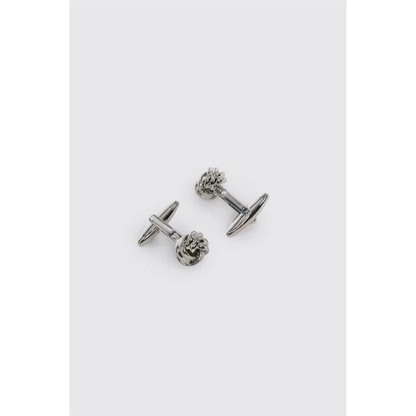 Limehaus Silver Classic Knot Cufflinks