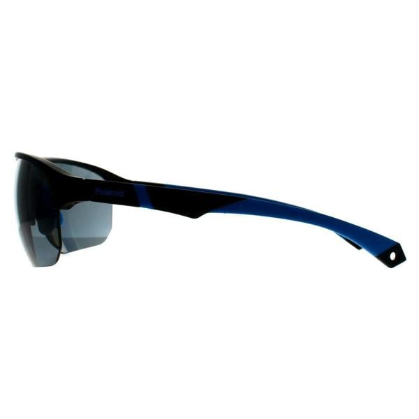 Polaroid Sunglasses PLD 7059/S 003 E3 Matte Black Blue Grey Polarized
