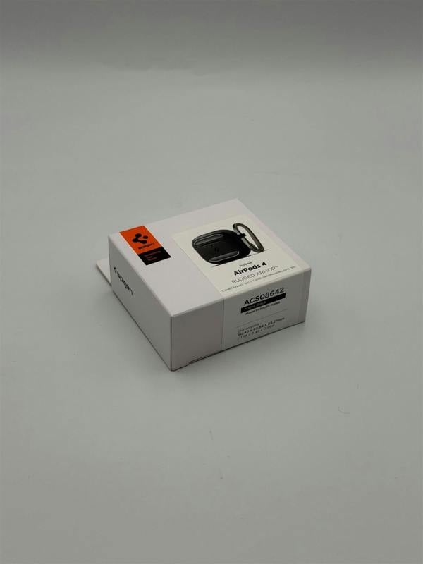 Spigen Rugged Armor TPU Case for AirPods 4 Black - ACS08642