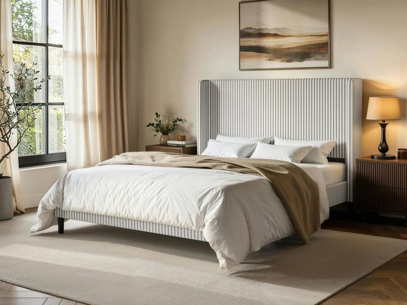 Jovanna Bed with Winged Headboard