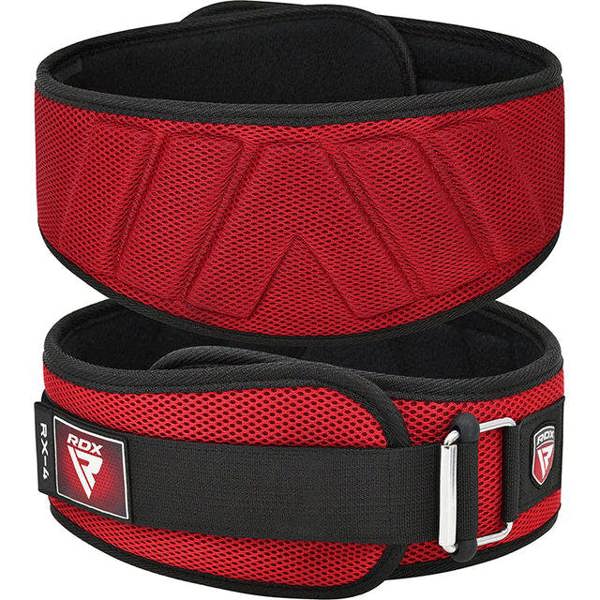 RDX Sports WEIGHT LIFTING BELT EVA CURVE RX4 RED