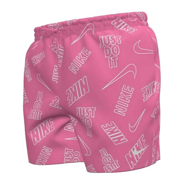 Nike Mens Just Do It All-Over Print Swim Shorts - Pink Glow - 