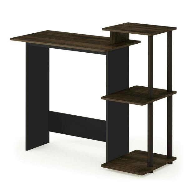 WALPLUS Premium Desk | Efficient Home Laptop Notebook Computer Desk, Columbia Walnut/Brown for Smart Space Utilization