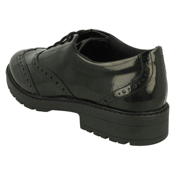Clarks Girls Clarks Lace Up Brogue Detailed School Shoes Loxham Brogue Y
