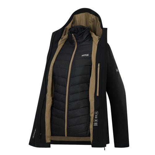 Regatta Womens/Ladies Wentwood 3 in 1 Jacket - Black/Mocha
