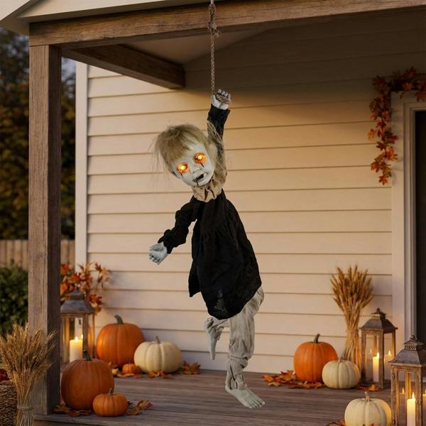 Garden Greatness Hanging Haunted Animated Moving Girl