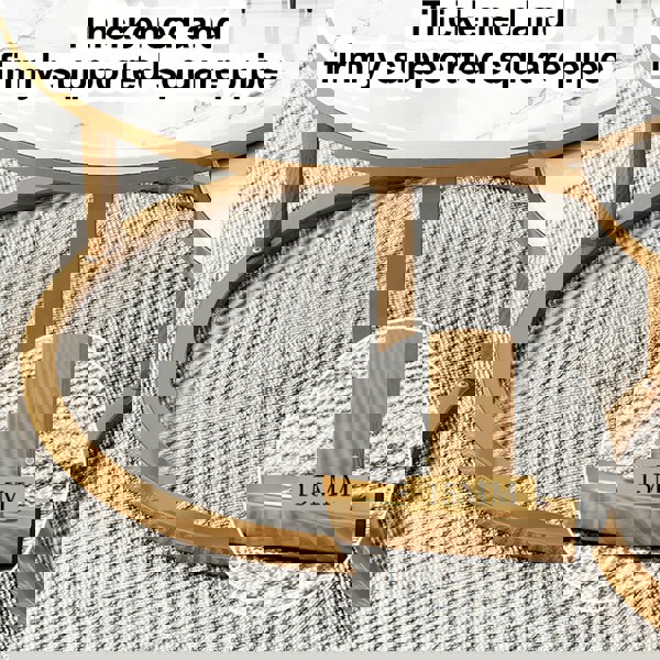 Havendro Nesting Coffee Tables Set of 2 Round Stacking Sofa Side Tables for Living Room