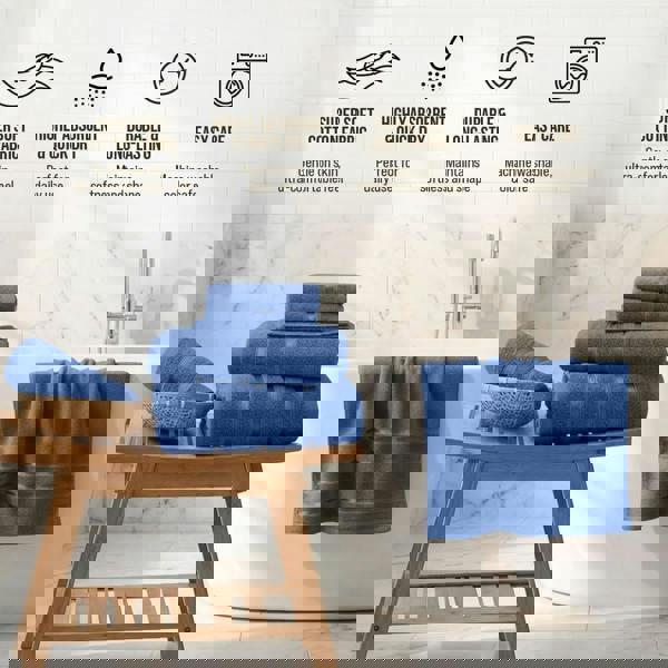 Smart Living Boston 8 PCS Towel Bale Set - Royal Blue