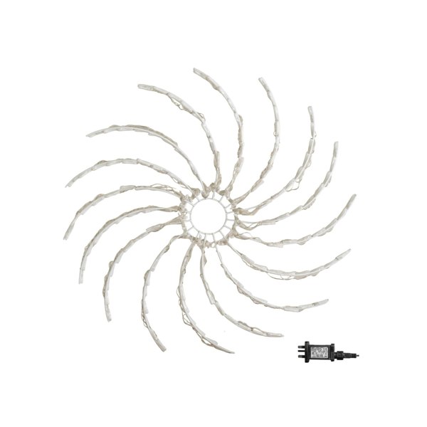 Samuel Alexander 50cm Light up Christmas Spinner Decoration with 128 Blue and White LEDs