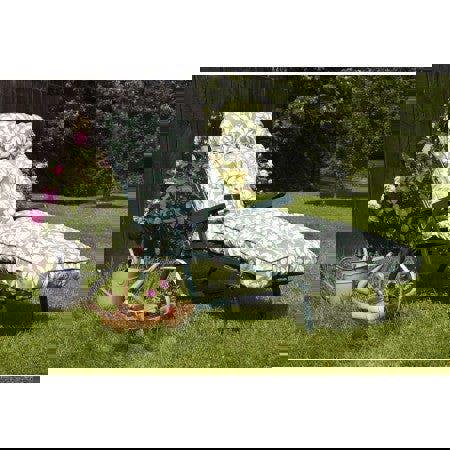 Deluxe Garden Sunbed | Multi-Pattern Reclining Sun Lounger The Garden Furniture Shop