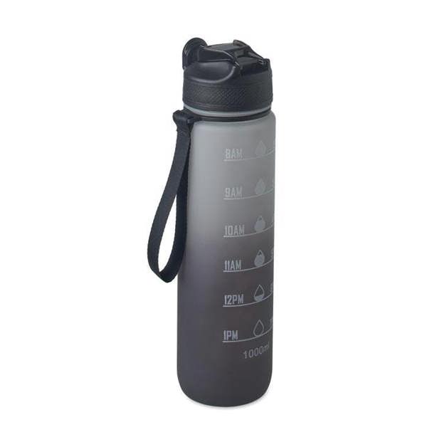 MidOcean Activate RPET Sports 1L Water Bottle - Black - 