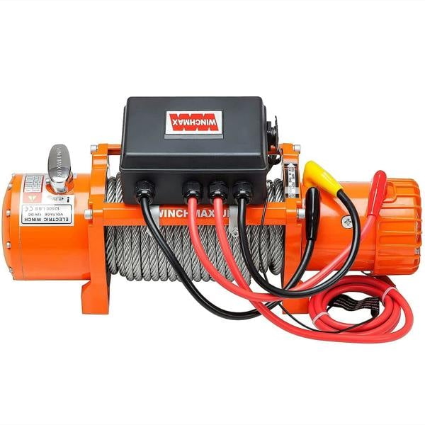 Winchmax 13,500lb (6,123kg) 12V Electric Winch 26m x 95mm Steel Rope
