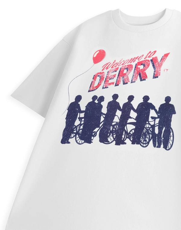 Welcome To Derry Unisex White IT TV Show Short Sleeved T-Shirt