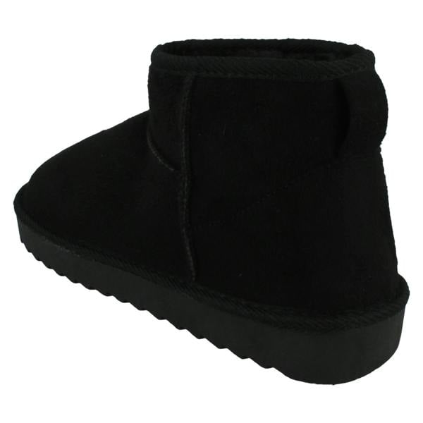 Spot On Ladies Spot On Chunky Sole Wide Fit Casual Ankle Boots F4462