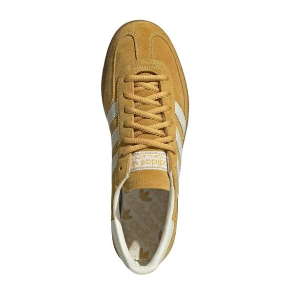 Adidas Mens Spezial 3 Stripes Suede Handball Trainers - Yellow/Creamy White - 