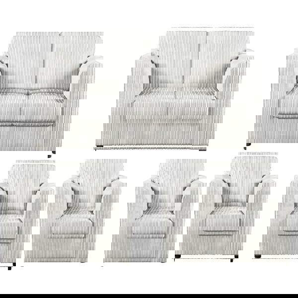 Furnishings For Less Luxor Jumbo Cord 2 Seater and 2 x Armchairs - Full Back