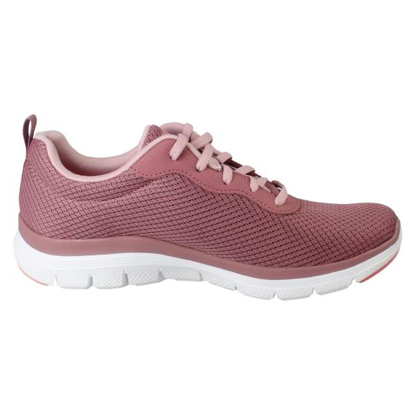 Skechers Ladies Skechers Textile Lace Up Casual Sports Trainers Brilliant View