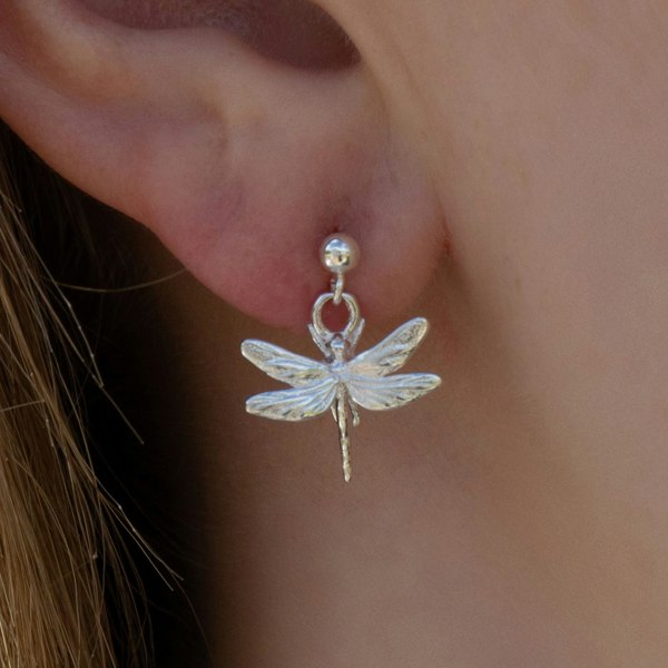 Mylee London Dragonfly Silver Earrings