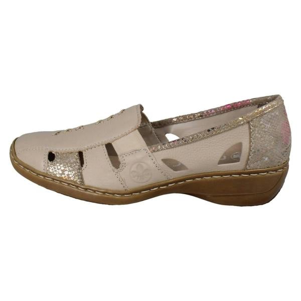Rieker Ladies Rieker Cut Out Design Slip On Shoes 41385