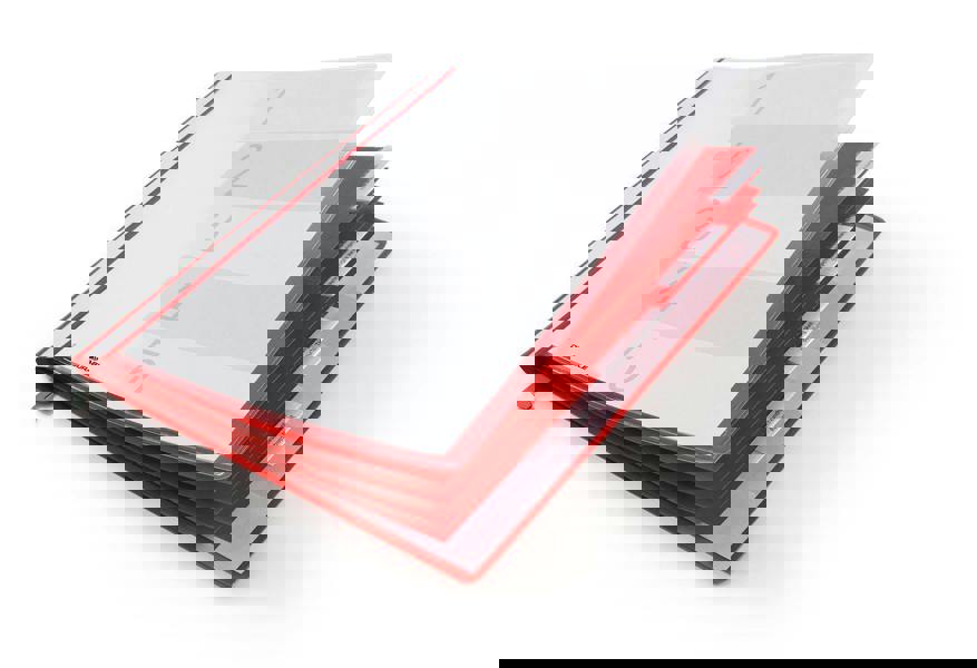 Durable Personnel Suspension Rail Folder Document Report File | 5 Pack | A4 Red