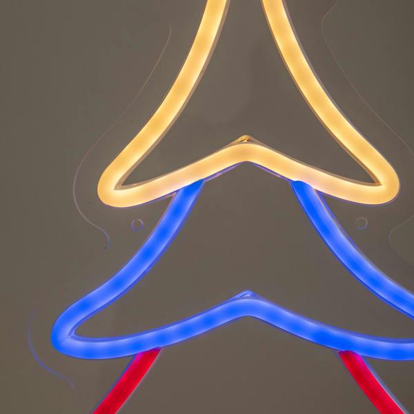 Samuel Alexander 43cm Neon Flex Christmas Tree Light with 215 Multi-Coloured LEDs