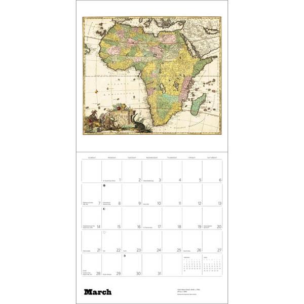 Antique Maps Calendar 2027, Wall Calendars, Month To View, History & Literature, Gift