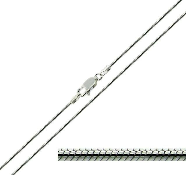 Sterling Silver 1mm Snake Chain - Love Silver Jewellery