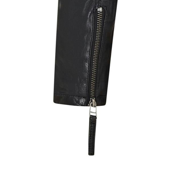 Infinity Leather Womens Hooded Classic Biker Jacket - Brazzaville