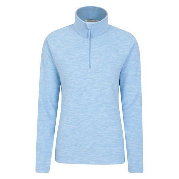Mountain Warehouse Womens/Ladies Snowdon Melange Fleece Top - Corn Blue - 