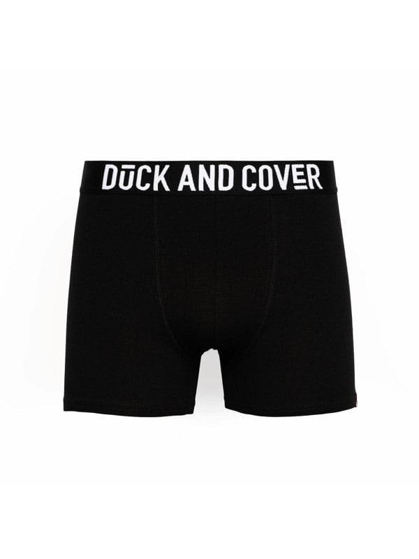 Duck and Cover Salton Boxers 2pk Black/White